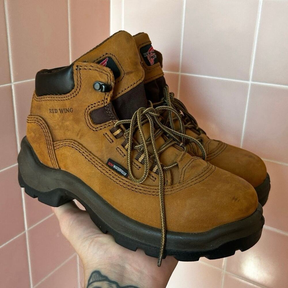 Red Wing Waterproof Leather Hiking Boots